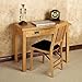 MECO Stakmore Solid Wood Traditional Expanding Dining Game Table Console with Veneer Top Surface and Hidden Supportive Extra Leg, Oak Frame