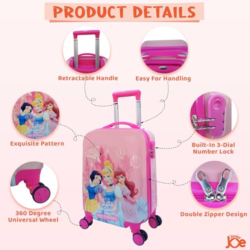 Image of 20 Inch Kids Suitcase with 4 Wheel Travel Trolley Bag (4 Day Trip) (Design-6, 20 INCH)