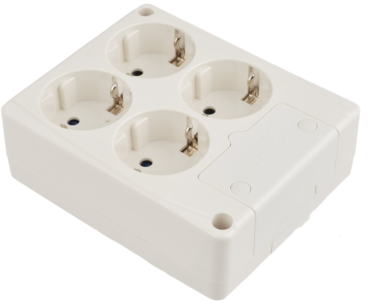 HB Base Bipolare Incasso 4 Prese Laterali 16A 250V Con T/T – Quadretto Elettrico 4T Base-T/8104 T - 5