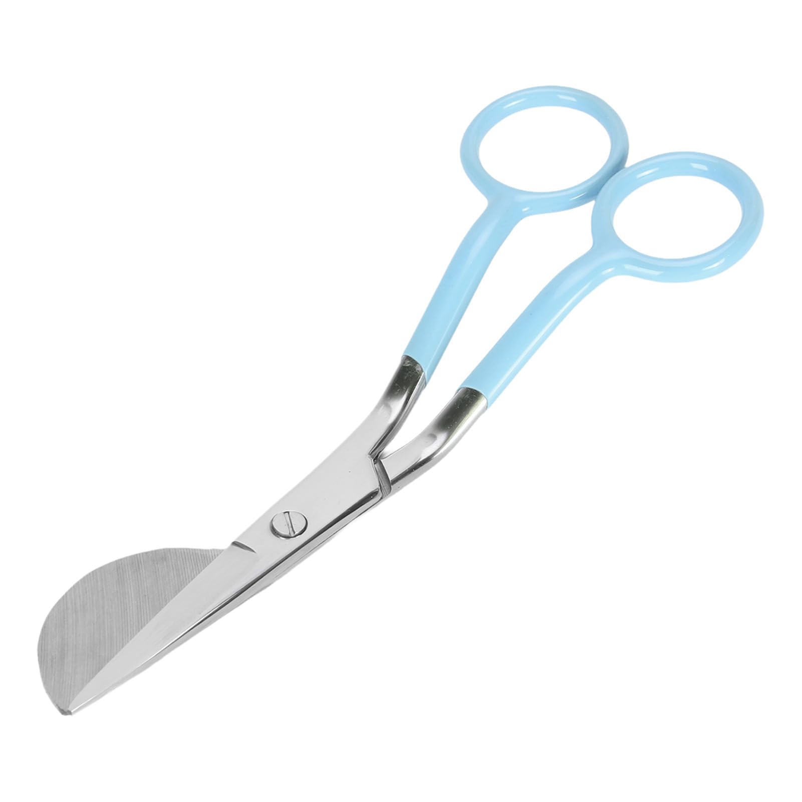 Cocoarm Duckbill Applique Scissors, 6-Inch Ergonomic Handle (Lake Blue)