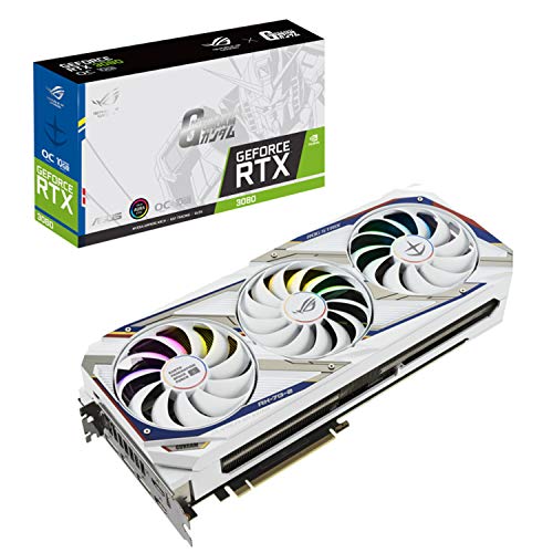 グラフィックボード・グラボ・ビデオカード ASUS ROG STRIX RTX 3080 GUNDAM Amazon | ASUSTek NVIDIA GeForce RTX 3080 搭載 トリプルファン