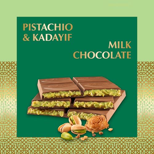 Lindt Dubai Style Milk Chocolate Candy w/Pistachio & Kadayif, 5.3 oz. Bar - image 2