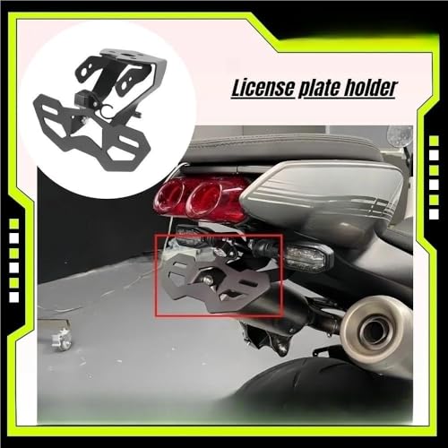 Support de plaque d'immatriculation VOOM 500SR 2025 réglable avec LED moto