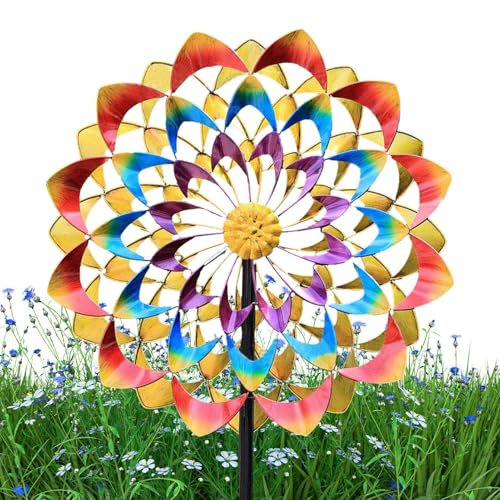 Sculpture de vent en métal durable pour un jardin artistique unique - 6