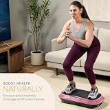 Lifepro Waver Vibration Plate Exercise Machine – High-Intensity Vibration Plate for Lymphatic Drainage – Full-Body Workout Vibrating Platform with Loop Bands – Fitness Equipment for Strength & Toning