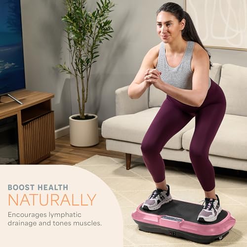 Image of Lifepro Waver Vibration Plate Exercise Machine - High-Intensity Vibration Plate for Lymphatic Drainage - Full-Body Workout Vibrating Platform with Loop Bands - Fitness Equipment for Strength & Toning