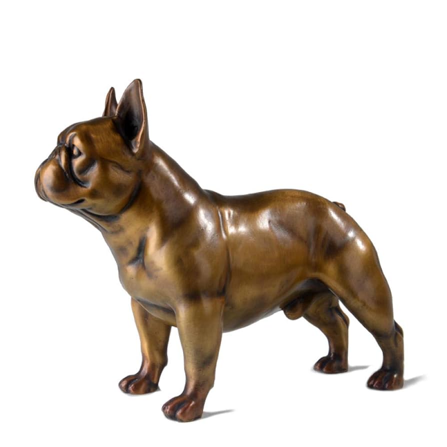 ブルドッグ 置物 動物 犬 アンティーク風 ブラック ブロンズ風 金属 鋳造 ブルドッグ 置物 動物 犬 アンティーク風 ブラック ブロンズ風