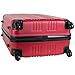 KENNETH COLE REACTION Out of Bounds Luggage 4-Wheel ABS Nested Carry Upright, Barn Red, 3-Piece Set (20