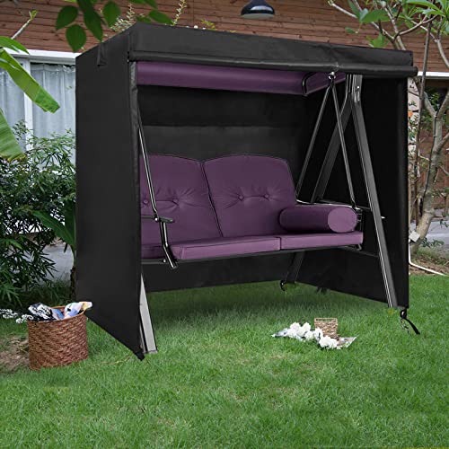 Funda para columpio de 2 plazas impermeable y resistente al viento 7