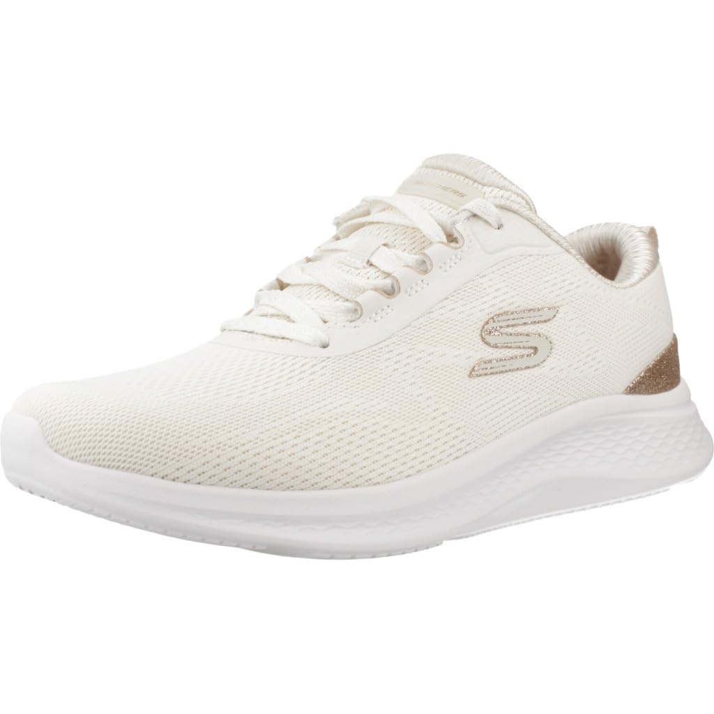 Skechers Damen Skech-Lite Pro 2.0 Brilliant Shimmer Turnschuhe, Natural Mesh Gold Trim, 41 EU
