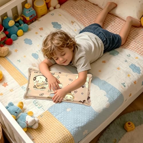 Almohada refrescante pequeña de esponja transpirable para niños y estudiantes 4