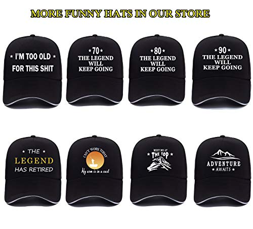 Retired Baseball Hat, Retirement Party Supplies, Retirement Gifts For Mom Dad Boss - The Legend Has Retired Baseball Cap Black #TOP1