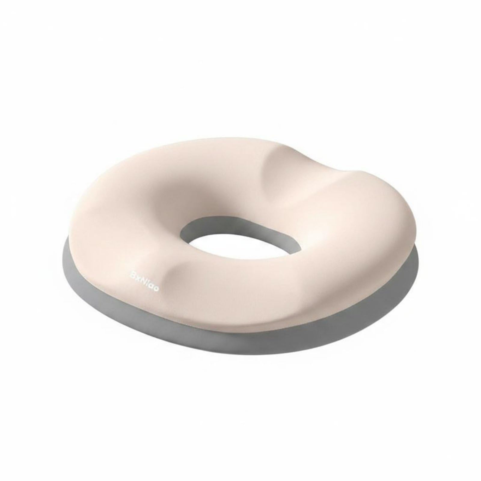 Slow Rebound Memory Foam Postpartum Seat Cushion Breathable Hemorrhoid Cushion Hollow Center Donut Pillow for Women, People with Tailbone Pain, Office, Car, Gray White-image-37