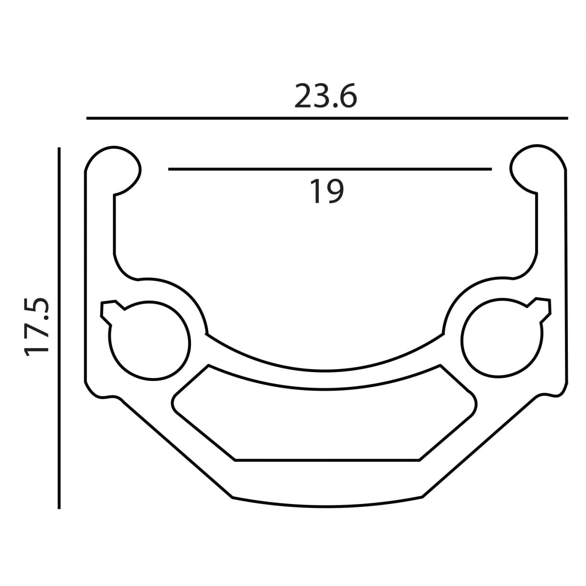 Weinmann Rim WEI 700C 622x19 36 SL - ZAC19