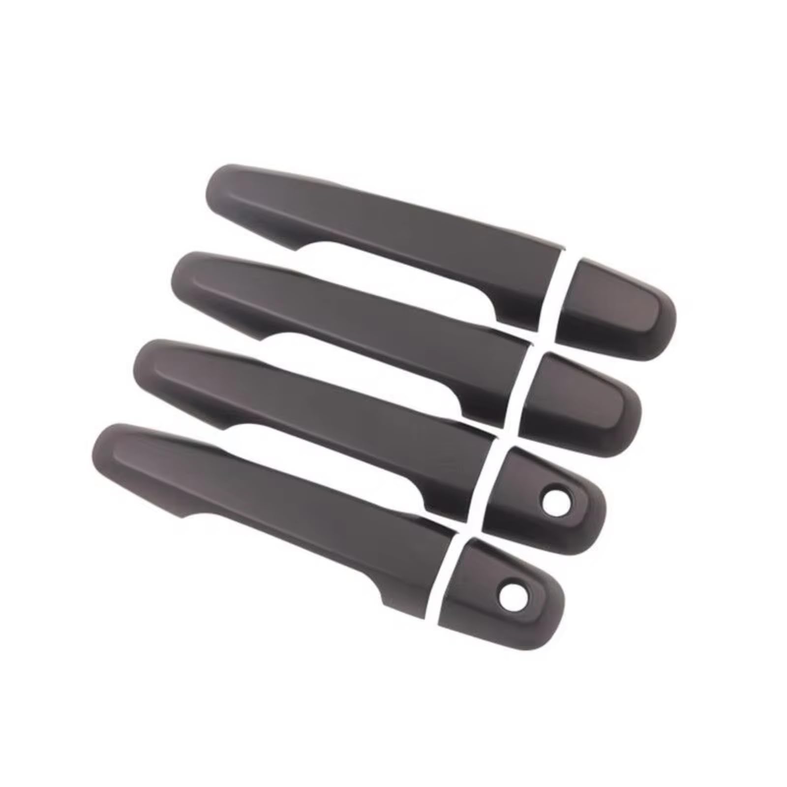 Cqrbne 2 Keyholes For Mitsubishi For Pajero Sport 2011-2018 Matte Black Chrome Car Door Handle Cover Accessories Car Exterior Door Handle(2 Keyholes)