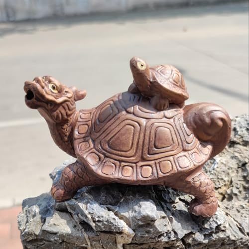 ZYZSY Fontaines pour bassins d'animaux, cracheurs d'étang pour Petits étangs, Gargouille en céramique, pour étangs de Jardin, terrasses et balcons,...