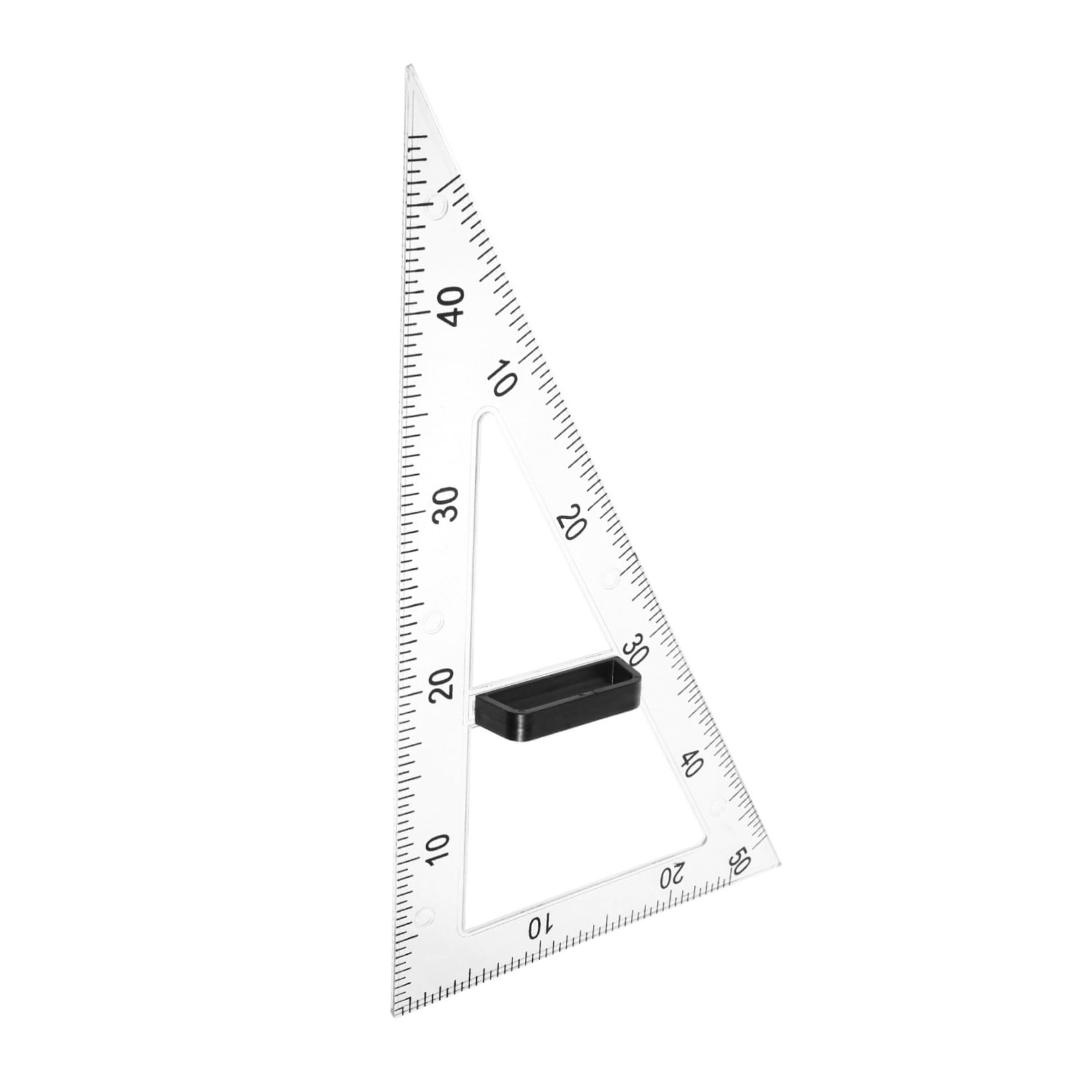 GARVALON Righello Triangolare Magnetico per Insegnamento di Matematica e Fisica, in Abs, per Superfici Magnetiche, Disegno di Angoli e Forme