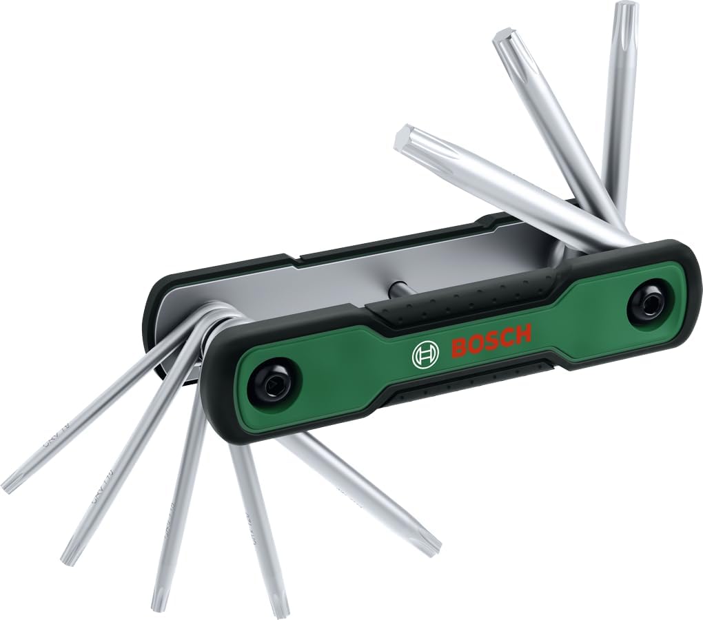 Bosch 8-in-1 Folding Torx Key Set | Torx Key Set with Chrome Vanadium Steel Blades | Compact Foldable Design | Ergonomic Soft-Grip Body | Durable & Corrosion Resistant | For DIY & Workshop Use-image-22