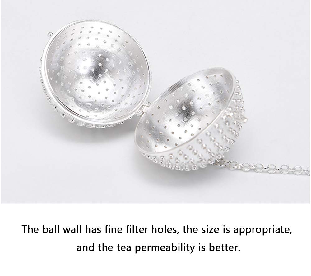 999 Sterling Silber Tee Abtropfer, Delphin-förmiger Teeabläufer, Tee Ball Sterling Silber Tee Abtrower Kreative Tee Set Zubehör,Convex Hole