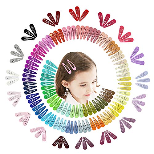 Barrettes Cheveux Enfants Fille Métaux - 150pcs Barrette Cheveux Femme 5cm Accessoires Barettes Pince Cheveux Petite Bebe Fille pour Cadeaux,Fêtes,Décorations Quotidiennes - BY VCOSTORE Cover