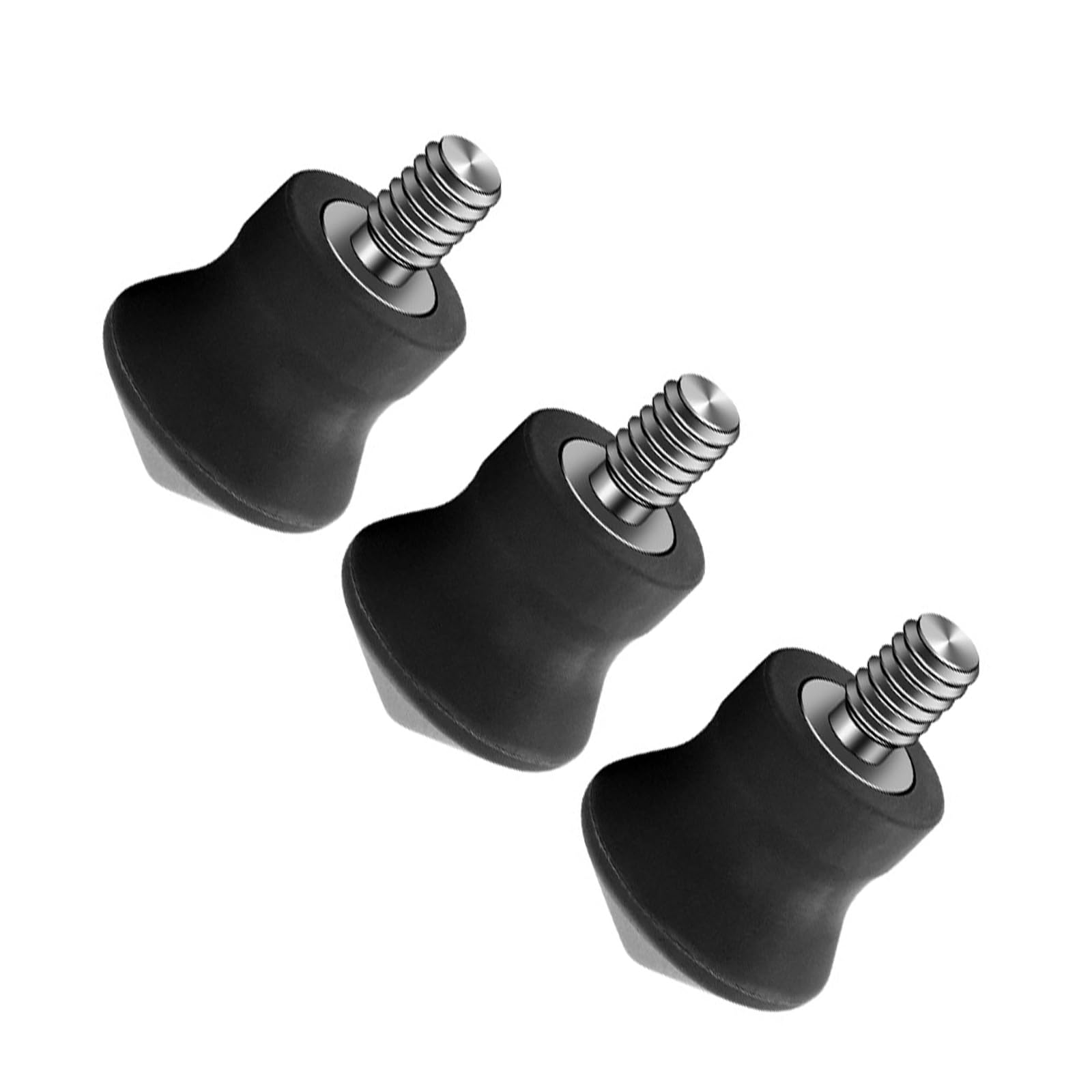 3pcs Antislip trípode goma pie 1/4 pulgadas pies Monte Monopod Foot Pad trípode adaptador tornillo trípode pies fotografía mate