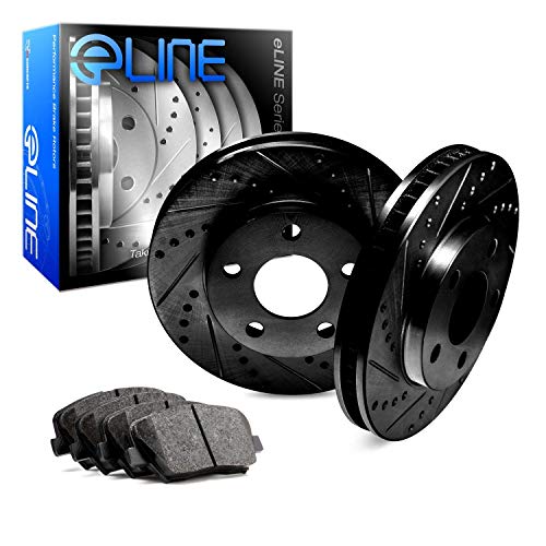 R1 Concepts Rear Brakes and Rotors Kit |Rear Brake Pads| Brake Rotors and Pads| Ceramic Brake Pads and Rotors |fits 2016-2019 Chevrolet Cruze, 2016-2019 Chevrolet Volt, 2017-2021 Chevrolet Bolt EV