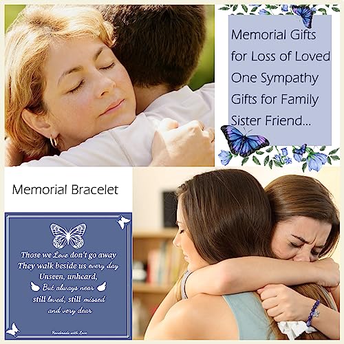 Image of LINY Memorial Gifts for Loss of Loved One Grief Memorial Bracelet Sympathy Gift for Loss of Mom Dad