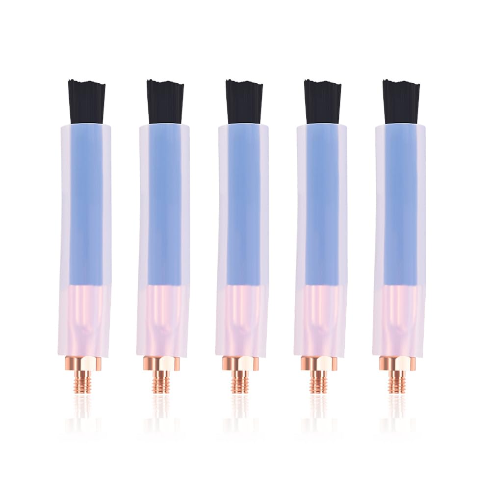 M6 5PCS Weld Bead Cleaning Brush,Copper Head Weld Brush for Welding Bead Seam Polishing Machine - weld cleaning brush