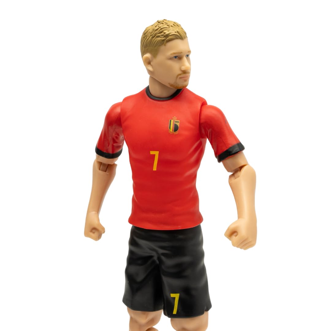 Sockers Banbo Toys 2026 - Figura de acción de fútbol coleccionable del equipo nacional de Bruyne de Bélgica de 8 pulgadas