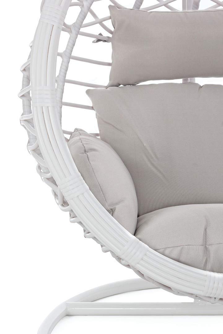 Poltrona Sospesa con Cuscini Torres Bianca Bizzotto cod.0661735