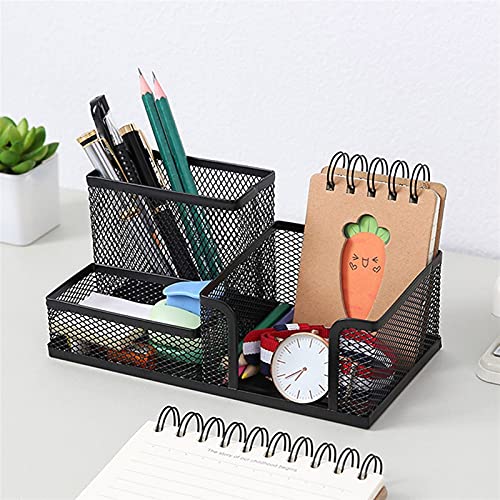 Boîtier de rangement à crayon en maille d'acier robuste pour espace pro