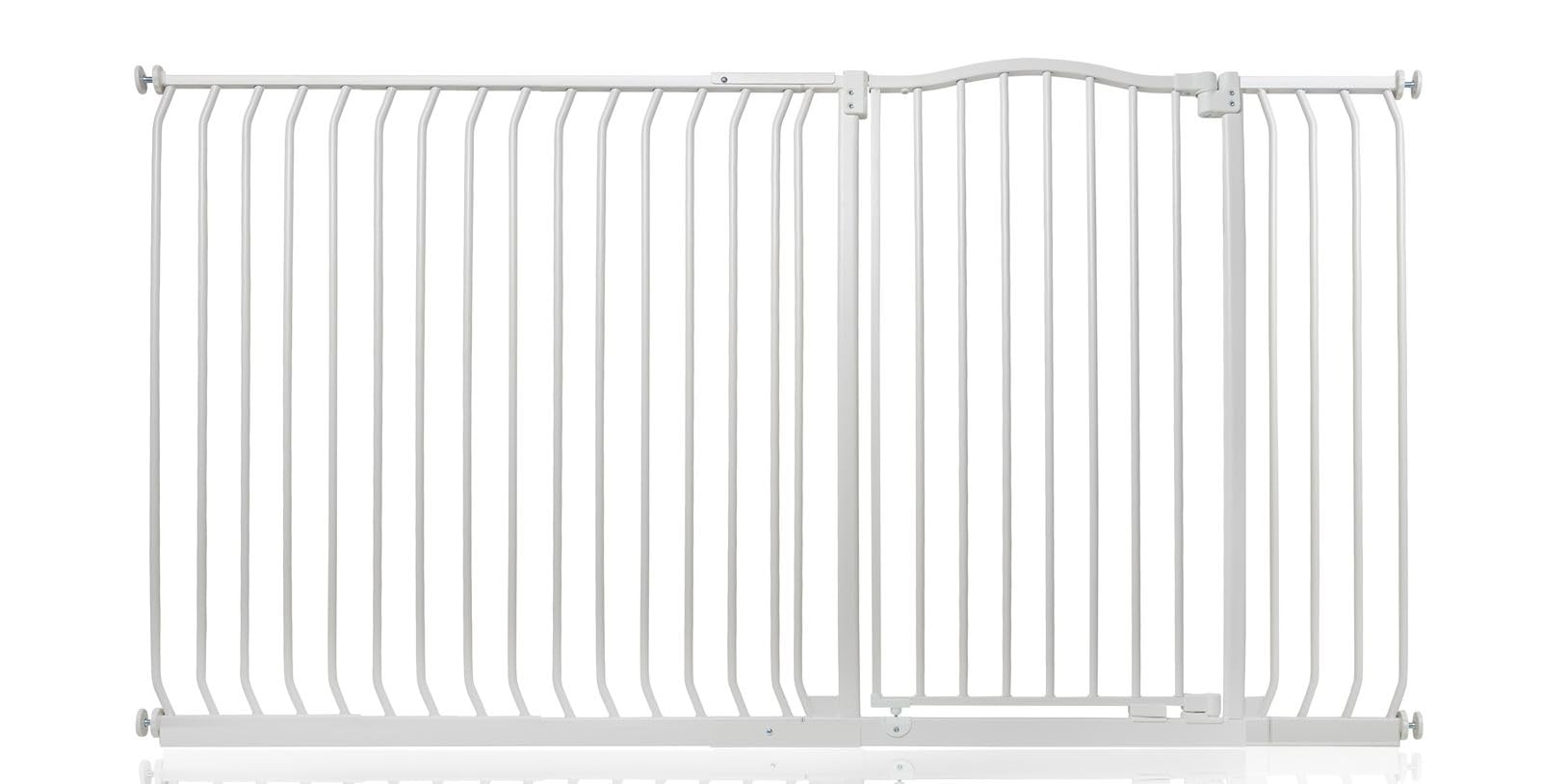 Safetots Extra Tall Curved Top Safety Gate189Cm198CmMatt WhiteExtra Tall 100Cm In HeightPressure Fit Stair Gate from B&Q
