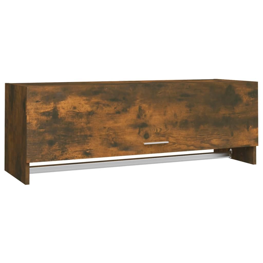 vidaXL Wardrobe Smoked Oak 100x32,5x35 cm Engineered Wood — image 1