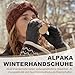 Rahhint Alpaka Wolle Fingerlose Winterhandschuhe Doppellagig - Elastische, Atmungsaktive & Wärmendehandschuhe zum Tippen, Arbeiten, Fahren - Thermo Handschuhe für Büro, Homeoffice und Freizeit