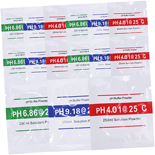 NOLITOY 15pièces Étalonnage Ph Poudre Kit De Sachets Pour Tests Eau Potable Piscine Aquarium