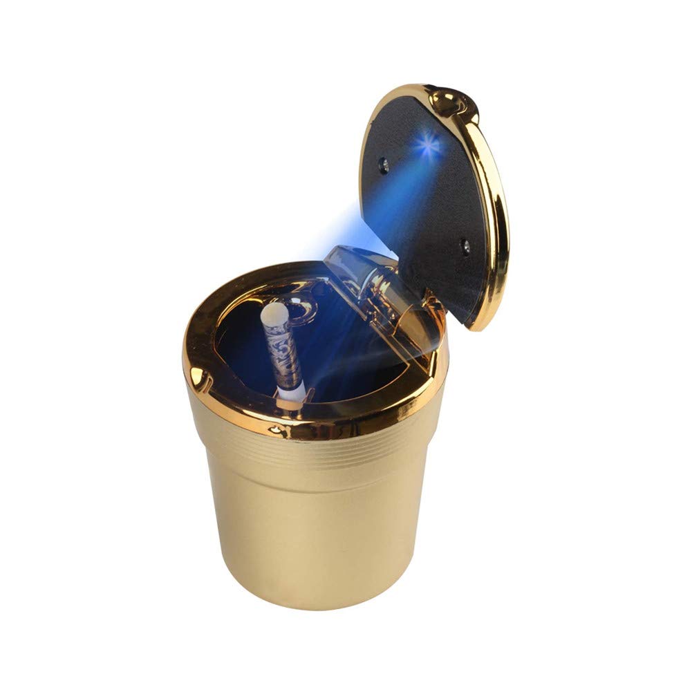 Amazon.com: Auto Car Ashtray, Portable Blue LED Light Car Ashtray