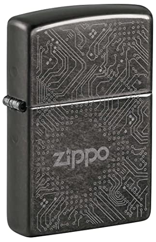 Encendedor Zippo Circuit Board Diseño Gris Dusk miniatura 1