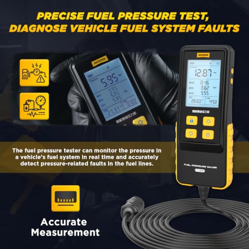 Image of AUTOOL Digital Fuel Pressure Tester Kit 426PSI with 29 Accessories (PT635)