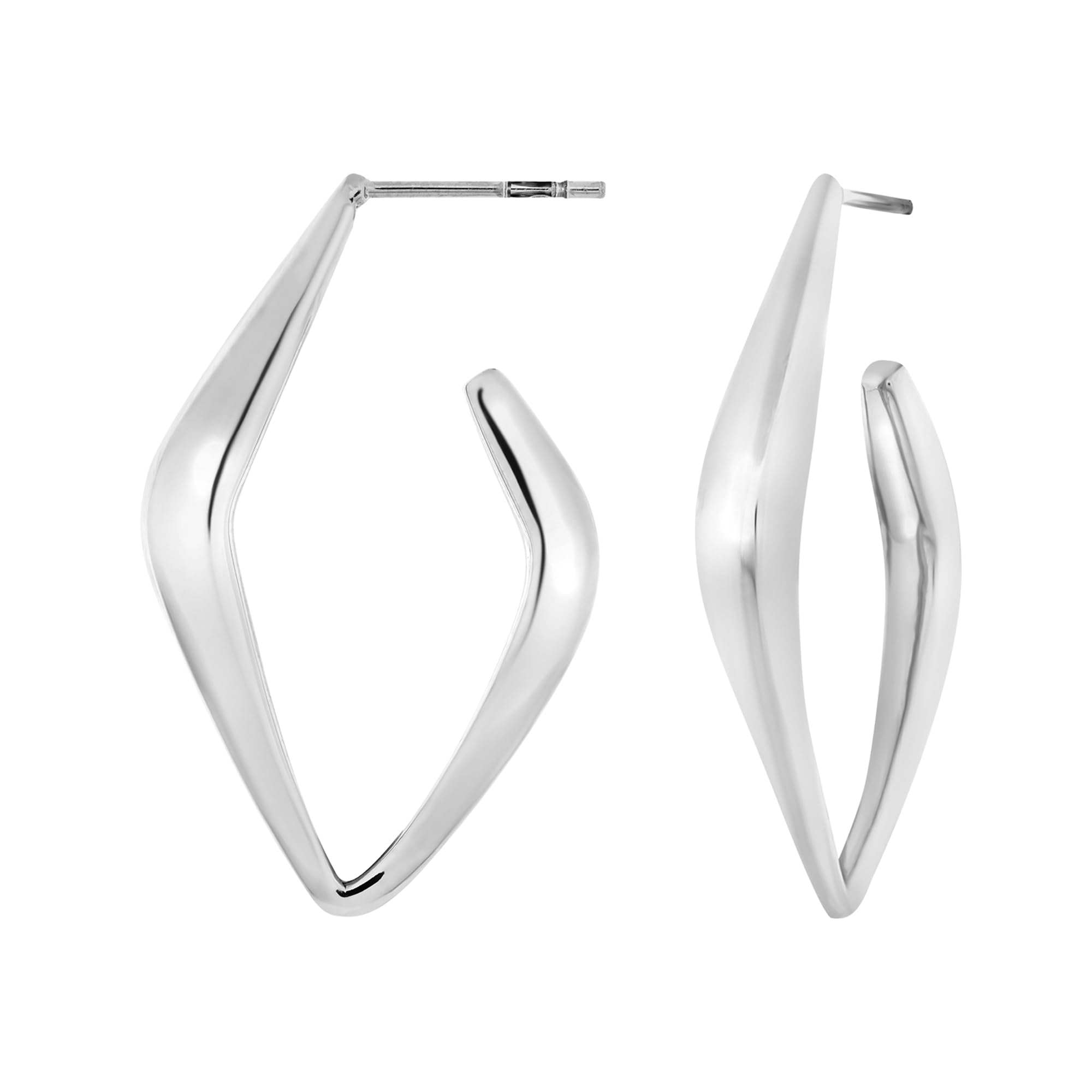 BREIL, Orecchini Donna in Acciaio | Collezione ELONGÉ, Orecchini, Dimensione 3 cm, Gioiello idee regalo donna