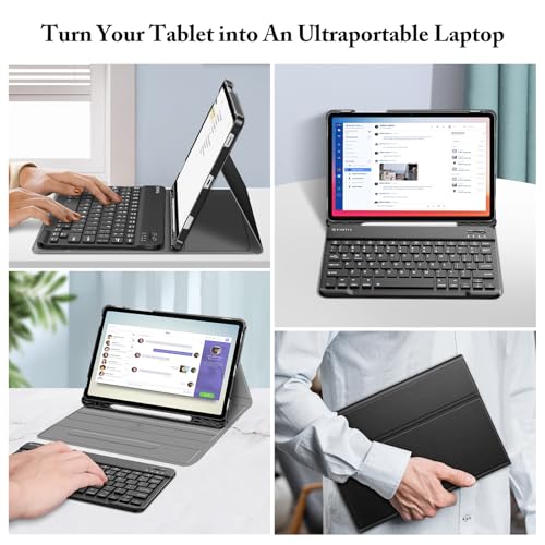 Image of Fintie - Samsung Galaxy Tab S9 FE 5G 10.9 inch /Galaxy Tab S9 11 inch 2023 Keyboard Case with S Pen Holder, Slim Stand Case with Wireless Bluetooth Keyboard