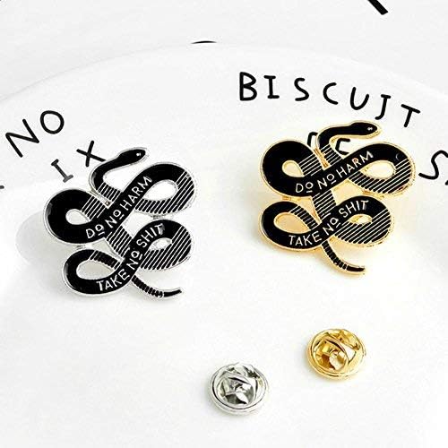 Women Bohemian Snake Brooch Banquet Badge Pins Buckle Badge Backpack Bag Pins Punk