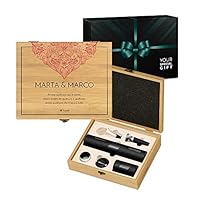 Set Cavatappi Elettrico Con Accessori Vino - Scatola Bambù, Personalizzabile, Idea Regalo - Foto 10