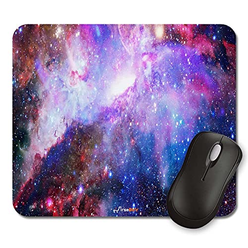 Image of Rectangle Mouse Pad, Anti Slip Rubber Colorful Galaxy Mousepads Desktops Gaming Mouse Mat Customized Designed for Home and Office, 8.6 X 7.08 Inches