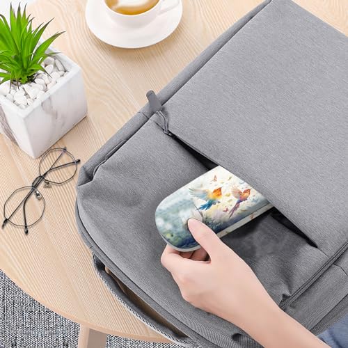 Image of Eyeglasses Case Hard Shell Protective Case for Glasses Eyeglass Box with Cleaning Cloth for Boys Men Man Cute Aesthetic
