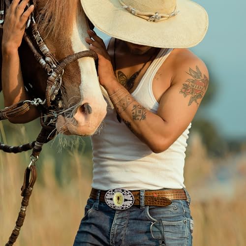 Image of Cowboy Belt Buckle for Men Longhorn Bull Belt Buckles Men Vintage Texas Buckle for Women Cowboy Cowgirl Belt Buckle