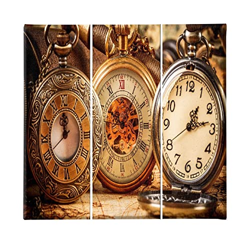 Tableau Heure multicolore 69x50cm art graffiti décoration murale salon et chambre adulte