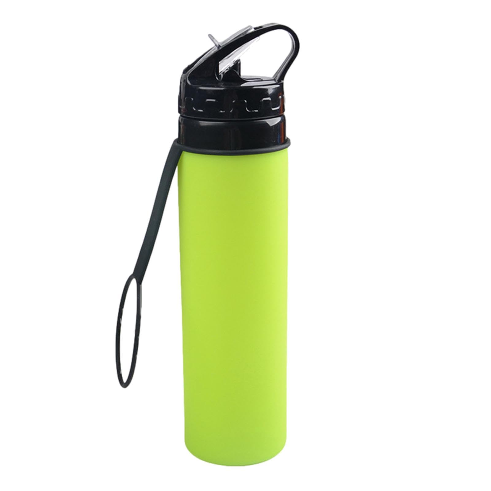 Vaso Plegable De Silicona De 600 Ml - Taza De Café Portátil Para Senderismo Y Viajes | Botella De Agua Reutilizable Con Tapa