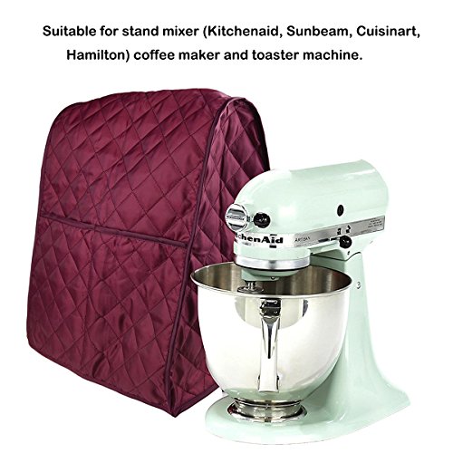 Evermarket – Capa à prova de poeira com bolso e bolsa organizadora para KitchenAid, Sunbeam, Cuisina