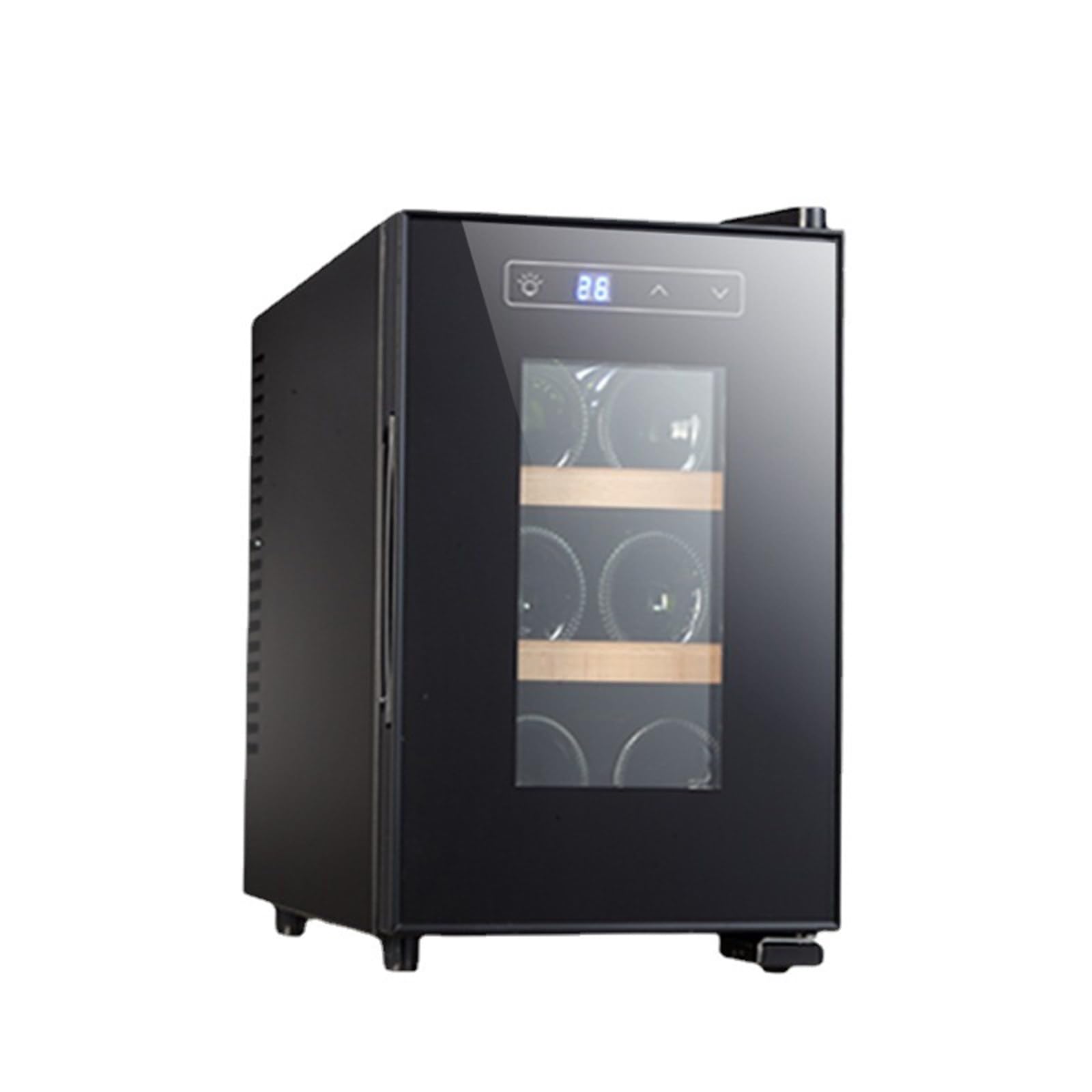 Gabinete de vino independiente 6 botellas 11-18 ℃ Gabinete de vino electrónico de temperatura constante Gabinete de vino tinto pequeño para el hogar,B