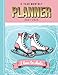 5-Year Monthly Planner 2021-2025: Dated 8.5x11 Calendar Book With Whole Month on Two Pages / Cartoon Pink Blue Ice Figure Skates - Skater Art / ... - Charts / 60-Month Life Journal Diary Gift